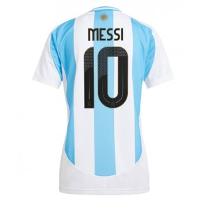 Argentina Lionel Messi #10 Hemmatröja Dam Copa America 2024 Kortärmad